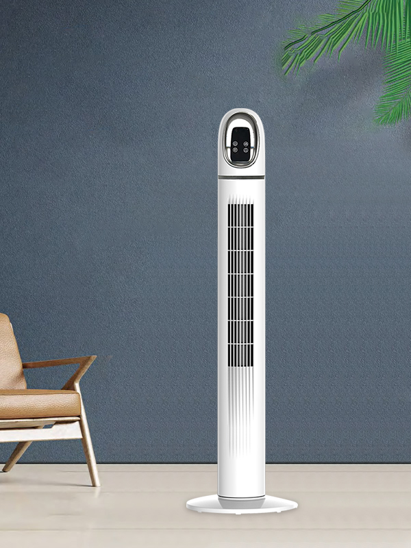 Bílý věžový ventilátor TF1110C s LED displejem